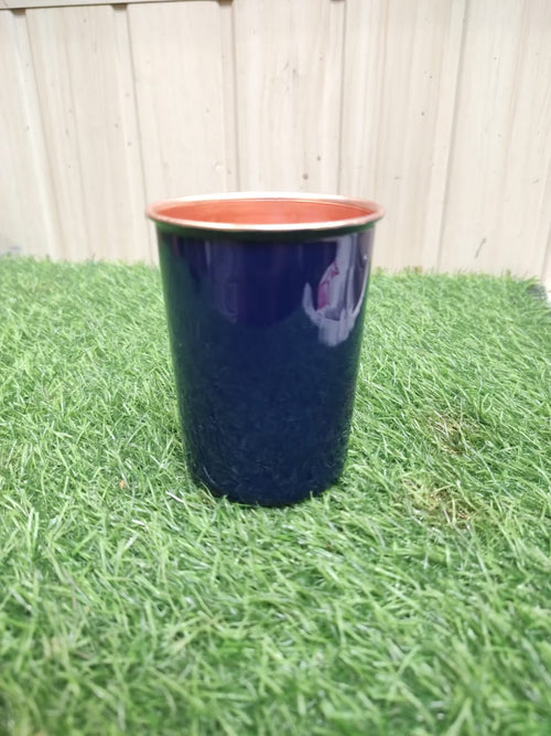 Vedicca Pure Copper Blue Glossy Tumbler